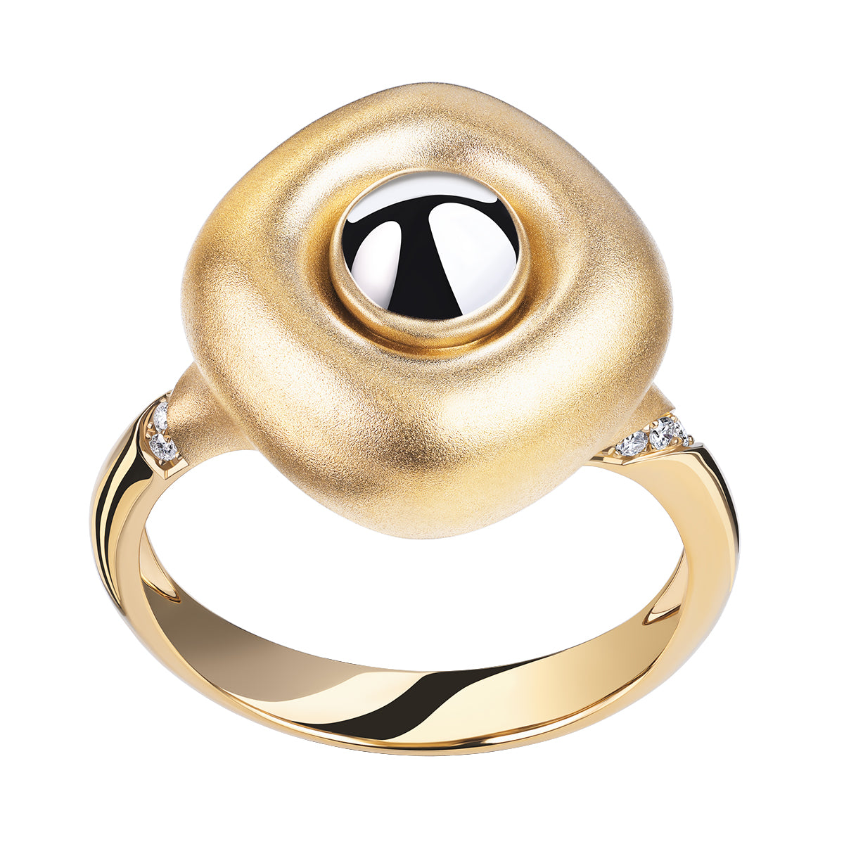 Diamonds, 18K Yellow and White Gold Ring, R 0151-2