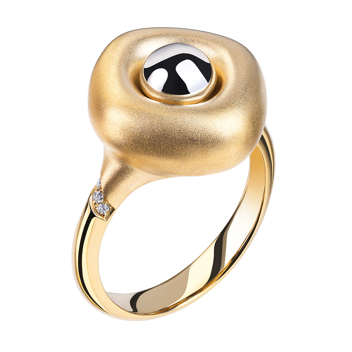 Diamonds, 18K Yellow and White Gold Ring, R 0151-2