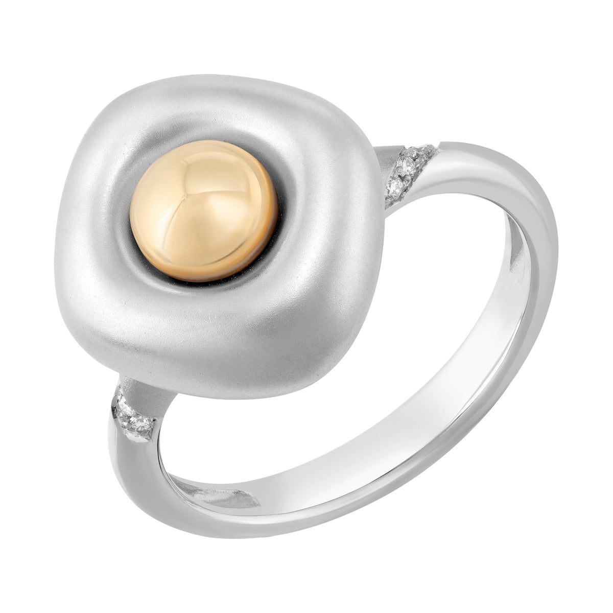 Diamonds, 18K White and Yellow Gold Ring, R 0151-2