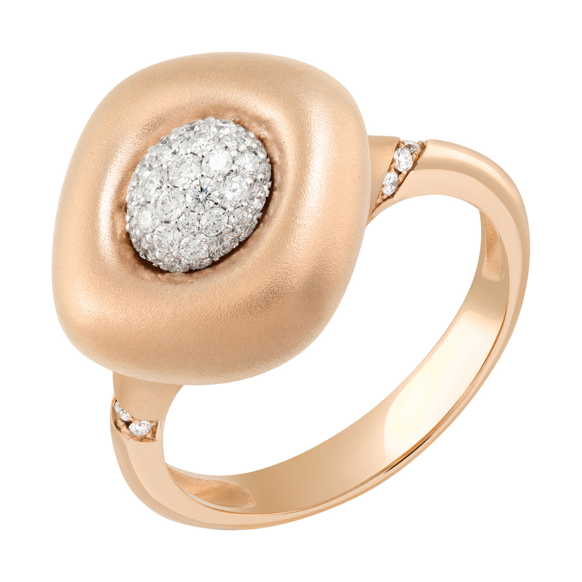 Diamonds, 18K Rose and White Gold Ring, R 0151-3