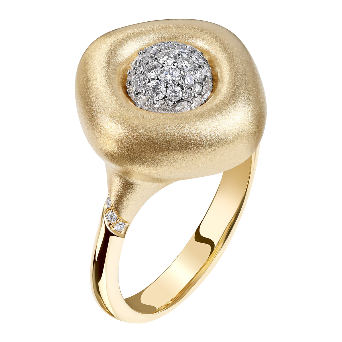 Diamonds, 18K Yellow and White Gold Ring, R 0151-3