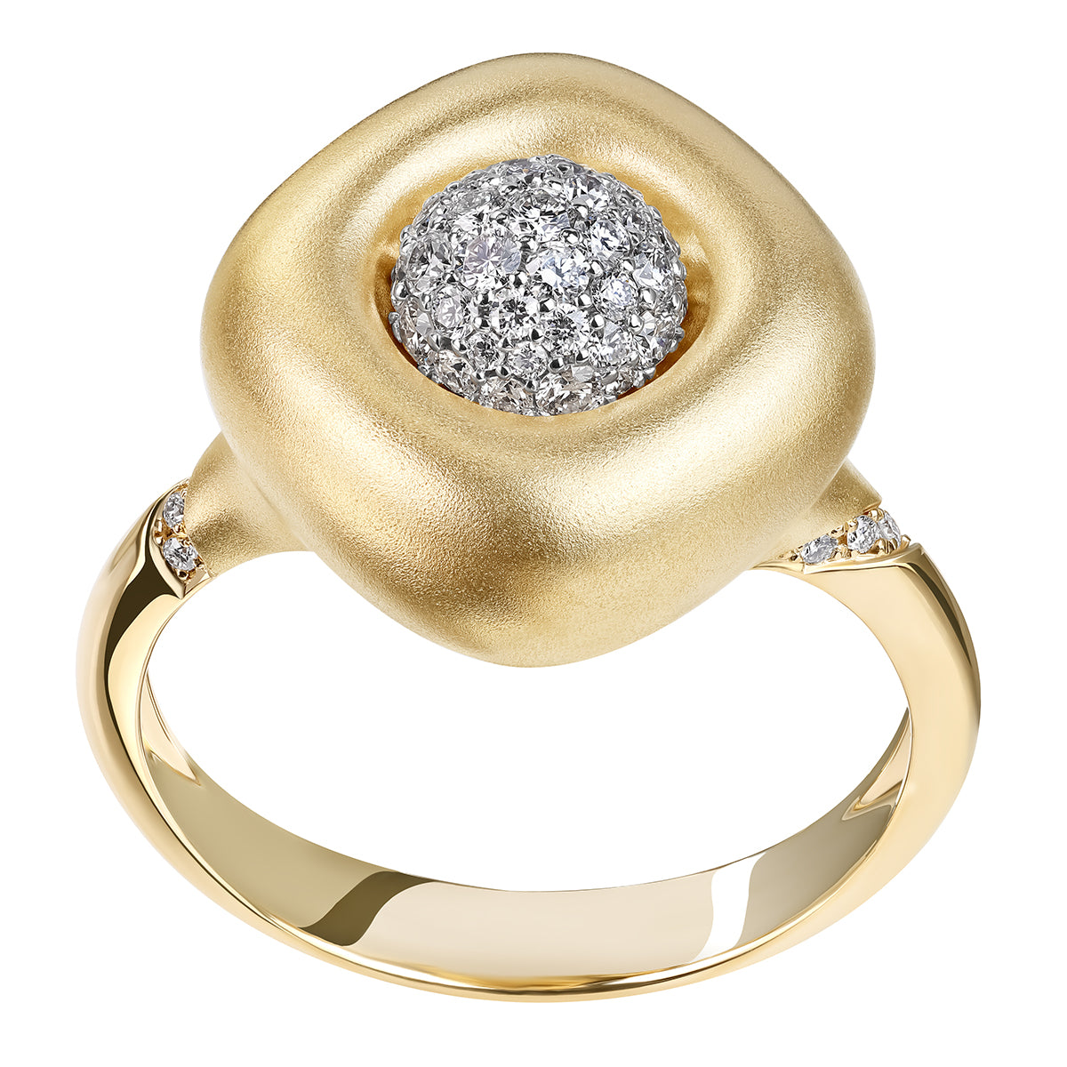 Diamonds, 18K Yellow and White Gold Ring, R 0151-3