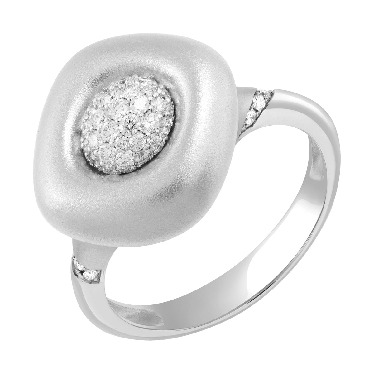 Diamonds, 18K White Gold Ring, R 0151-3
