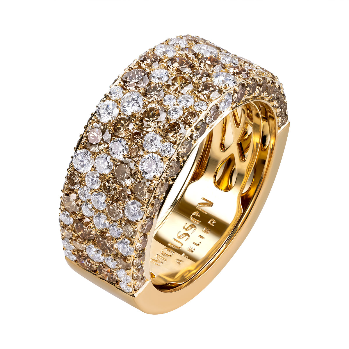 Diamonds 18K Yellow Gold Ring, R 0256-0