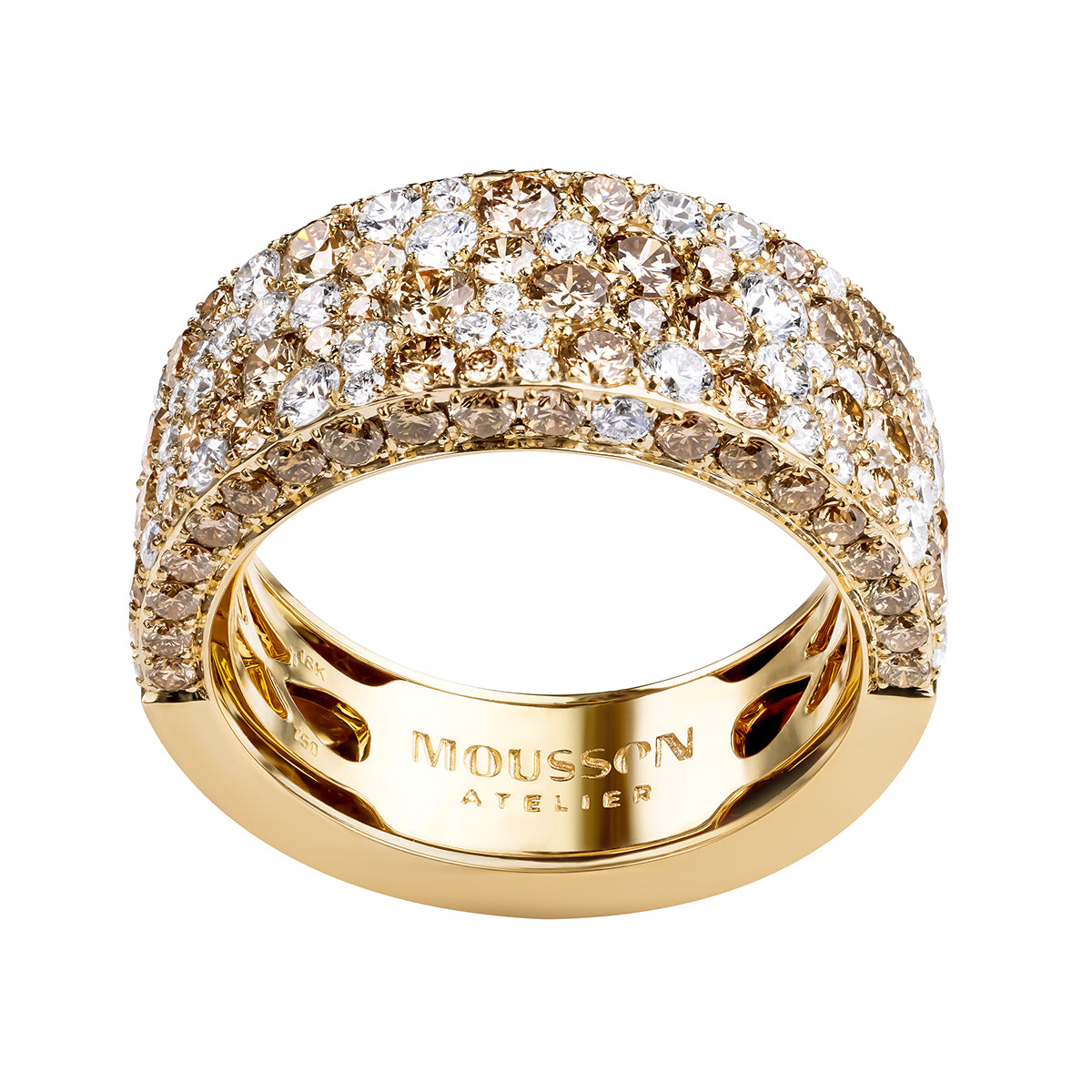 Diamonds 18K Yellow Gold Ring, R 0256-0